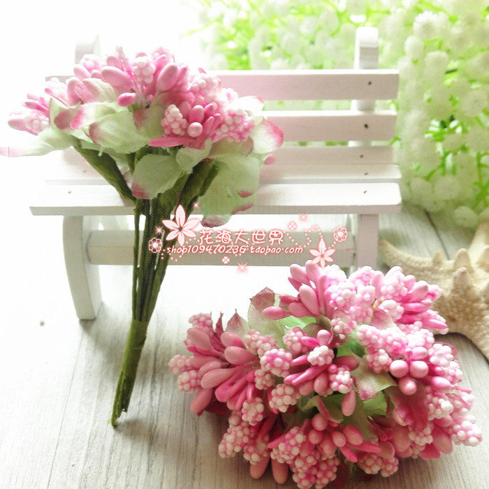 Flower Sea Grand World Wedding Celebration Silk Flower Make-up Headwear Flower Ring Material Festive sugar box accessories Double material full of stars