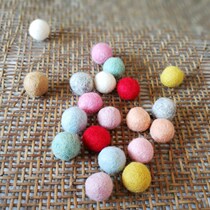 Wool felt ball Mori tied hand for macarronic flower ring Lace Glass Hood Diy Accessories Decorative material 2cm Ball
