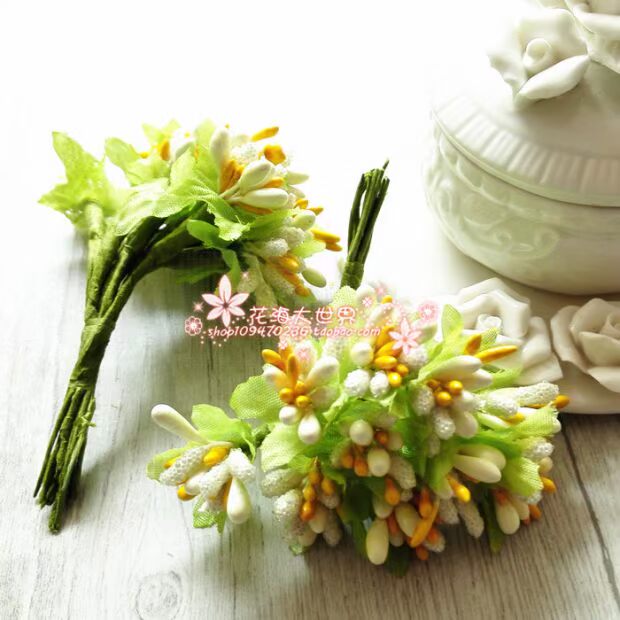Huahai Day World DIY Handmade Vật liệu Trang điểm cưới Trang trí Mũ nón Vòng hoa Phụ kiện New Rice Stars - Phụ kiện tóc băng đô turban