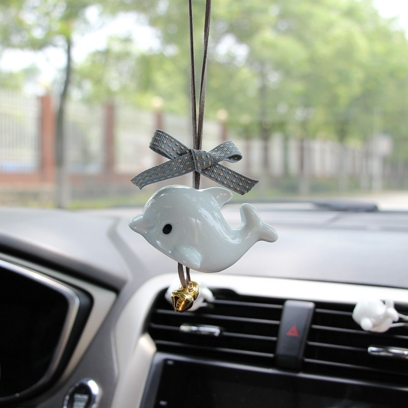Creative net red car hanging in car hanging cute small fresh jewelry dolphin car on board supplies decoration