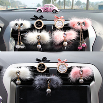  Car air conditioning outlet perfume clip personality car interior decoration creative bow car perfume aromatherapy solid woman