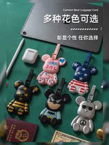 Travel Portable Boarding Hangtag Box Cartoon Creative Baggage Card Consignment Pendant Tag Identification Anti-Throw
