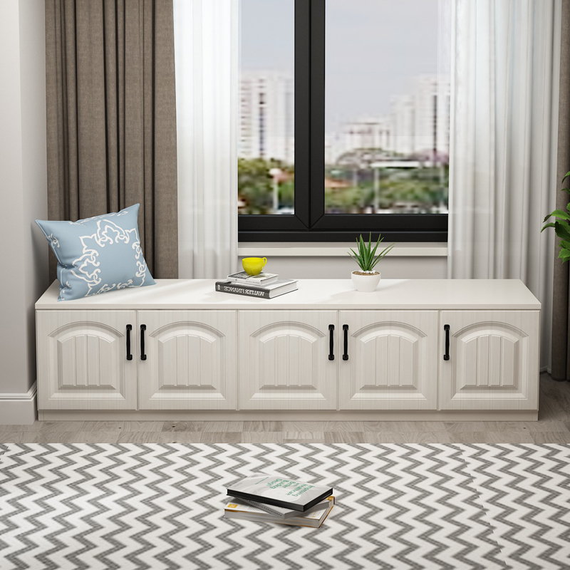 Window Tatami Tatami Cabinet Ground Cupboard short cabinet Solid Wood Floating Window Cabinet Combination of sitting accommodating cabinet Bedroom Balcony Cabinet Customised