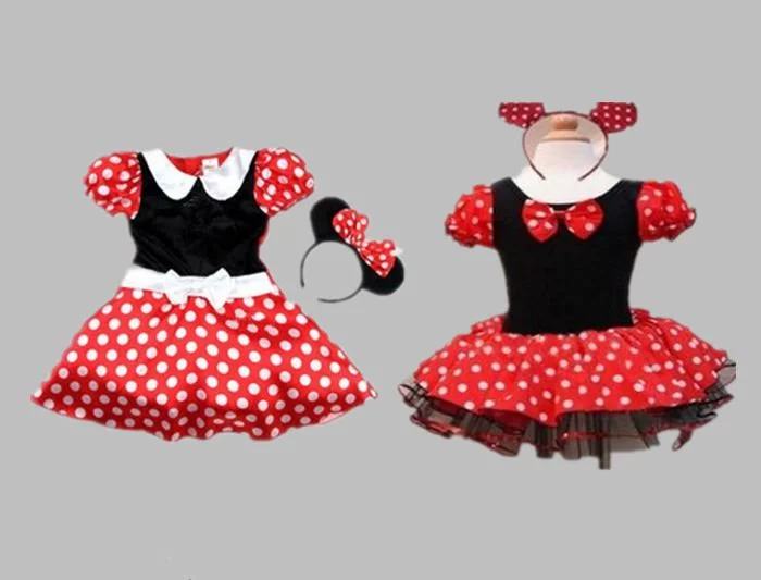 Trang phục biểu diễn Giáng sinh cao cấp Mickey Toddler Halloween Trang phục biểu diễn trẻ em Minnie Cô gái Hoạt hình Động vật - Trang phục