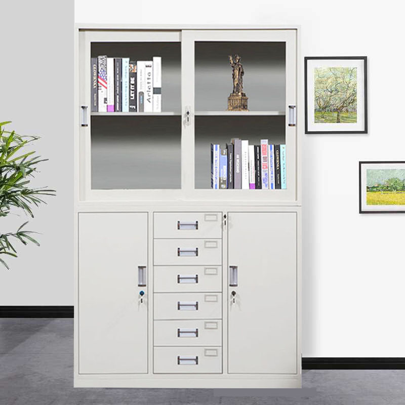 Thickened file cabinet Iron cabinet 1180 wide six-drawer a4 office file cabinet Steel data cabinet