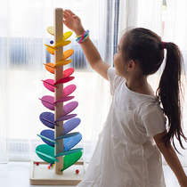 Немецкая Grundspecht Rainbow Music Toy Tree Colored Petal Tree Дети Деревянные ранние учебные блоки