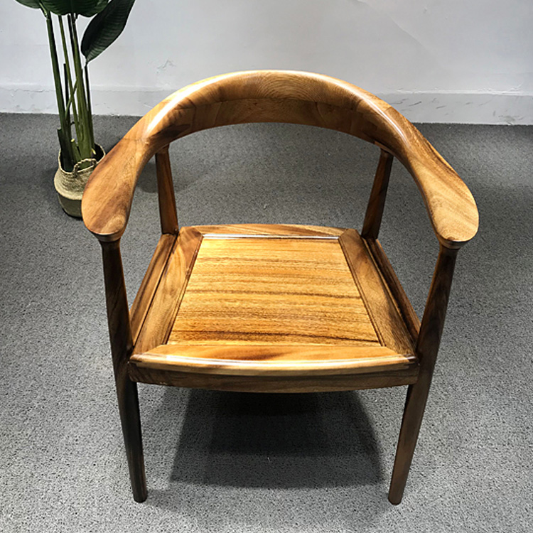 Walnut presidential chair large board table with solid wood log combination new Chinese leisure guest Tea Office