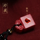 Элитный детский сувенир ручной работы для хранения пуповины, цвета киновари, подарок на день рождения