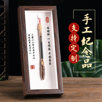 Lanugo souvenir diy homemade fetal hair pen customized umbilical cord stamp baby full moon hundred days photo frame material set