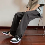 Цветные ретро штаны, тонкие японские повседневные брюки, в американском стиле, свободный прямой крой