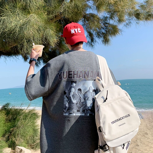 Tide, летняя трендовая футболка, в американском стиле, свободный крой, оверсайз, короткий рукав