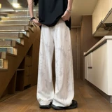 Шелковые летние тонкие штаны, быстросохнущий парашютист, китайский стиль, защита от солнца, свободный крой