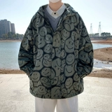 Мужская осенняя трендовая куртка в стиле хип-хоп для отдыха, оверсайз, большой размер