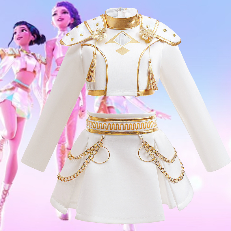 Hunter Girl Group Cosplay Costume K-Pop Superstar Zoe Character Costume Stage Performance Accessories Outfit Girls Two-Piece Set