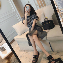 2022 Summers new womens dress Summer Ocean Gas Minus age Fashion Summer Dress Two-piece Suit Skirt Summer Dress