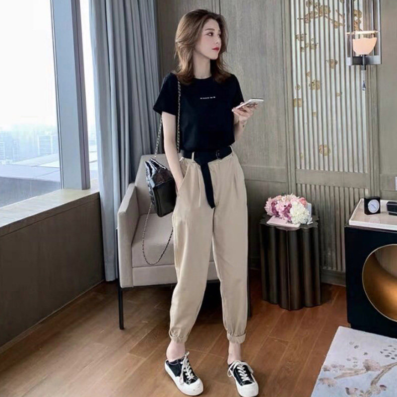 2022 Summer new women's dress Summer Westernies Small two-two-style suit casual sports summer dress foreign dress