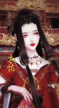 (A few original) (one-click import) Shaohua Xu Yunshang feather clothes pinch face data female makeup data ID