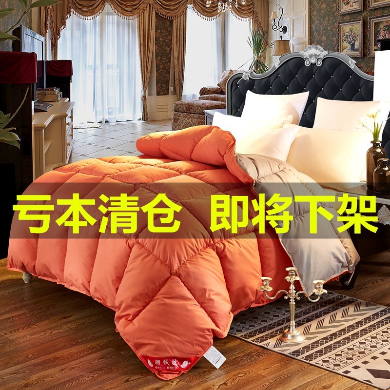 Home Textile 95 White Goose Down Quilt Core Winter Thick Thickened Warm Goose Feather Down Quilt Double Winter Quilted By Single Double Down Quilt