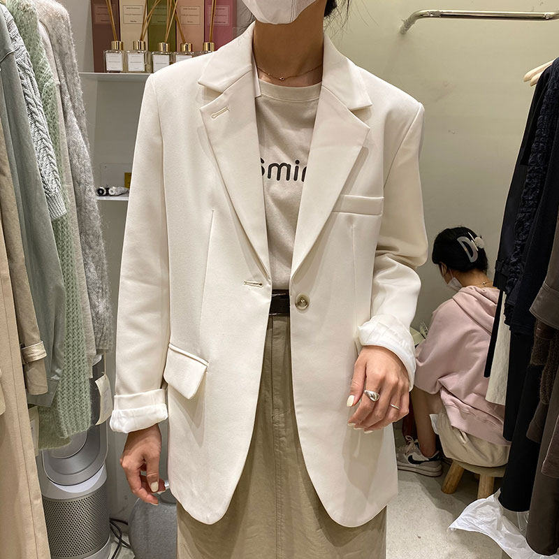 FN 2023 Spring new Korean version of casual texture small suit coat female senior young suit suit