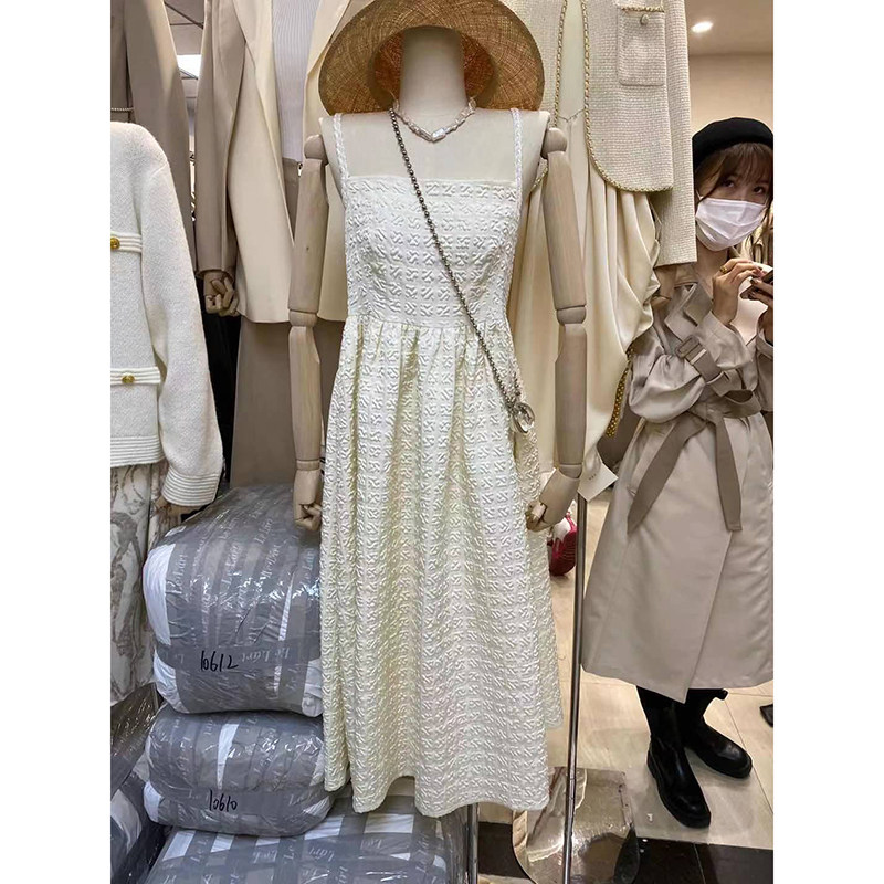 LELART 2023 Spring - dress New French Super Fairy Flower Hanging Dress Renaissance Mid - Version Dress