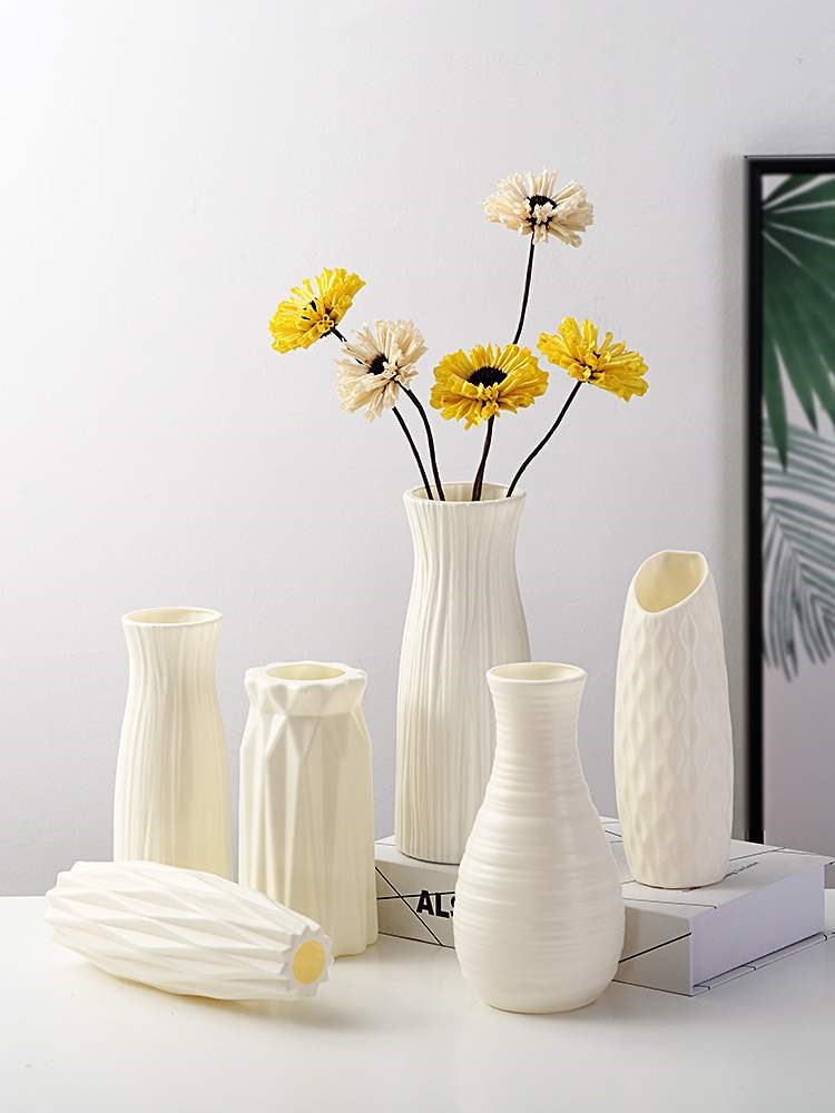 Vase Nordic Fresh Living Room Adornment Minimalist Flower Arrangement Plastic Floral Room Arrangement Bedroom Furnishing Male Pendulum
