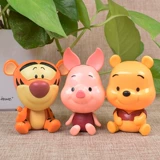 Фигурка для прыжков, конструктор, игрушка, транспорт, Винни-Пух, Пяточок, Тигра, капсульная игрушка, подарок на день рождения