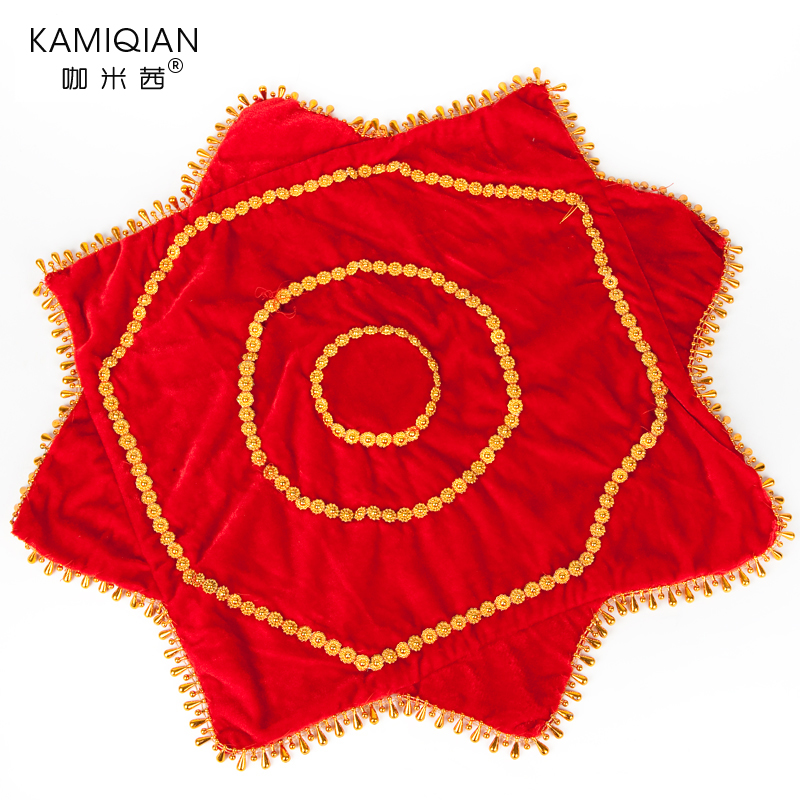 Red Anise Scarves Professional Children Dance Handkerchief Parquet Song Dancing Handkerchief 2-person transfer to the handkerchief