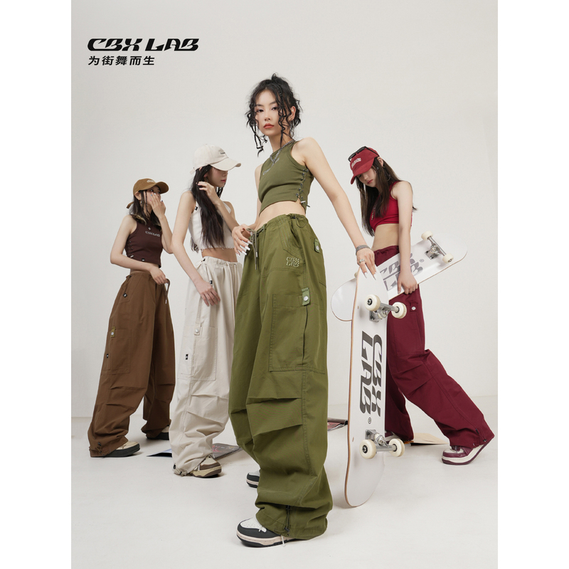 Cbxlab Street Dance Trendy Brand "Paratrooper Pants" Workwear Hip-Hop Dance Autumn American Jazz Dance Sweatpants