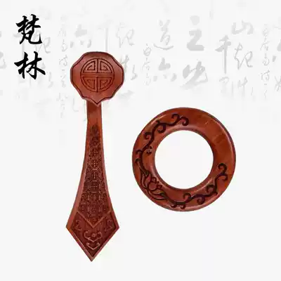 Fanlin red sandalwood carved clothes buckle ancestral clothes monk clothes clothes hook monk clothes buckle Ruyi hook ring Buddhist supplies