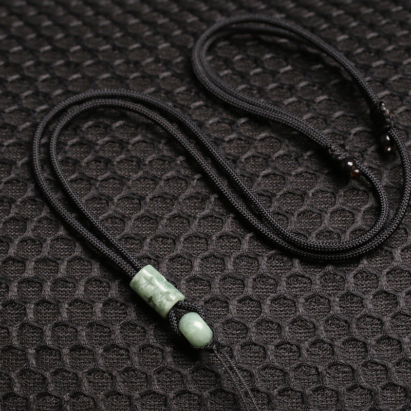 Jade Lanyard Necklace Rope Jade Pendant Pendant Rope Hetian Jade Guanyin Buddha Jade Pixiu Pendant Rope Gold Pendant Rope
