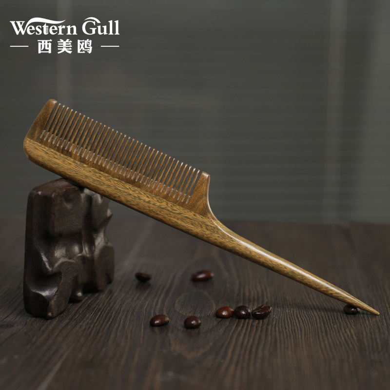 Pointed tail comb children and girls distribution line pick comb sandalwood comb baby long hair special static anti-injury hair loss