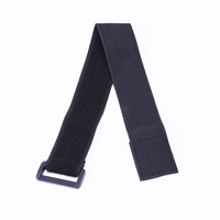 Черный пластиковый эластичный ремень, 3.8см, 30см