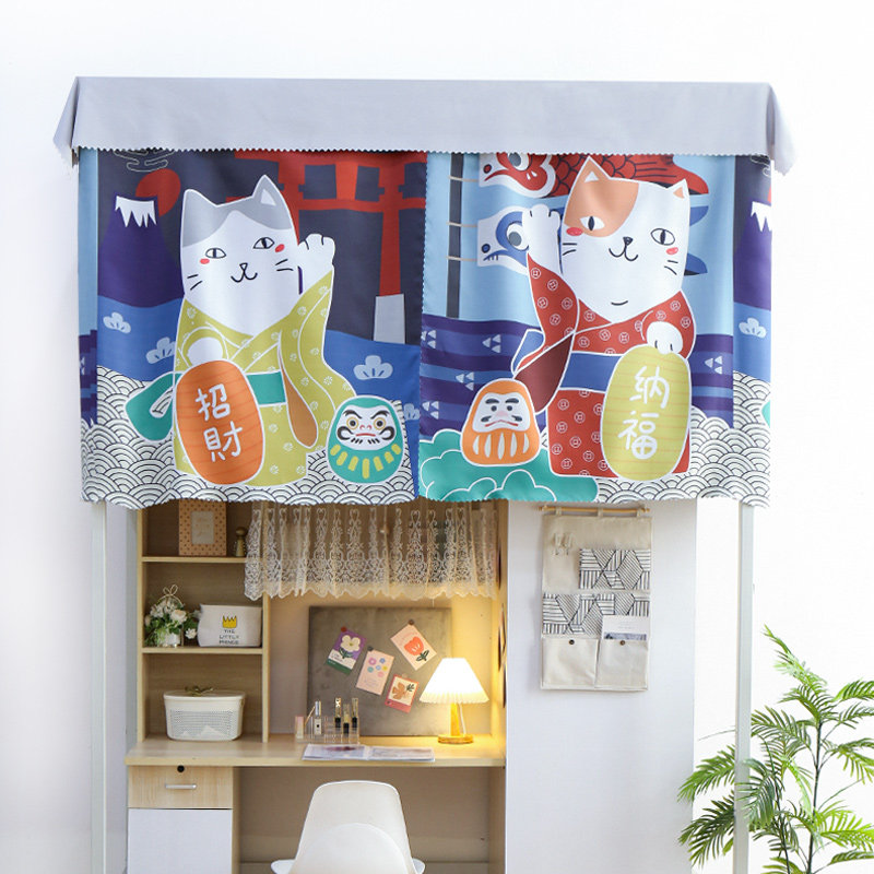 Shout bear dormitory bed curtain thick strong blackout cute upper bunk college student lower bunk female fence cloth bedroom bed curtain