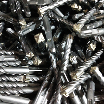 Square head cross four-blade impact drill 12-80cm long non-standard 17 19 23 24 square handle four-pit electric hammer drill bit