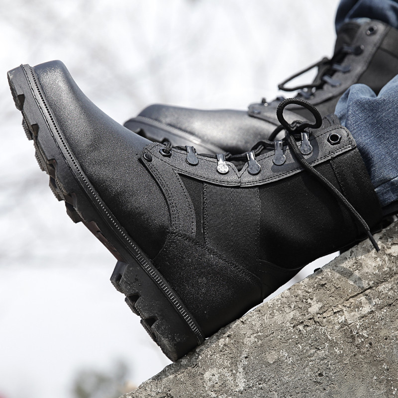 Spring Shield Outdoor Combat Boots Male Ultralight Tactical Boots Female Shock Absorbing breathable Combat Training Shoe Army Footwear Boots