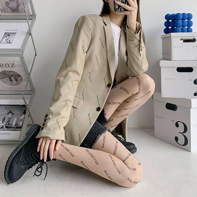 杨幂同款！防勾丝任意剪字母黑丝袜