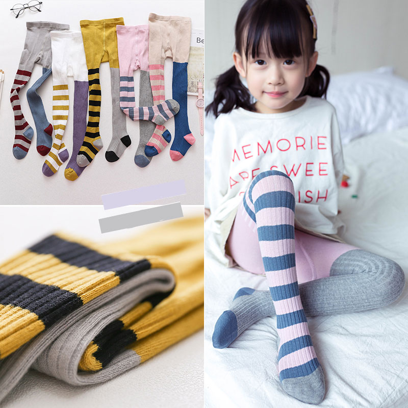 Female baby tights Spring and Autumn children's clothing Infant inner pants Pure cotton Western style tide Korean version of children's large PP jumpsuit