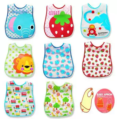Children's eating bibs increase waterproof baby eating bags environmentally friendly disposable thin translucent soft three-dimensional bib bib