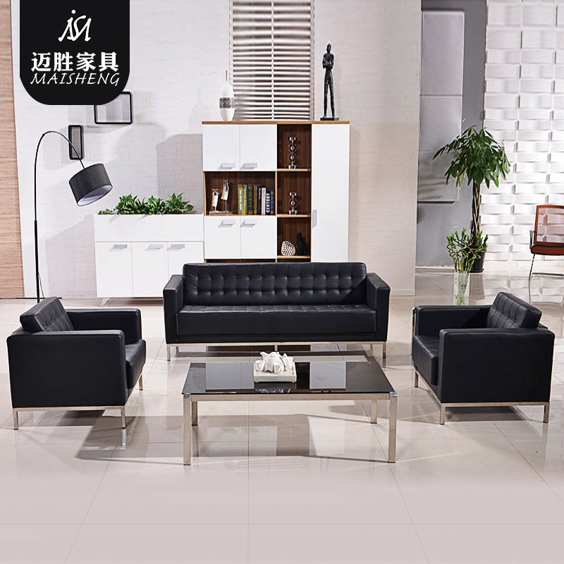 Shanghai office furniture office sofa simple modern reception sofa triple sofa sofa combination sofa