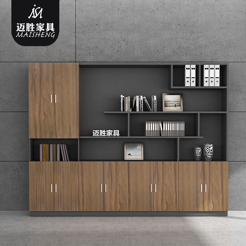 Mai Sheng Furniture Cabinet Short Cabinet Wood Bookcase Storage Cabinet Tea Water Cabinet With Lock Office Cabinet Printing Cabinet