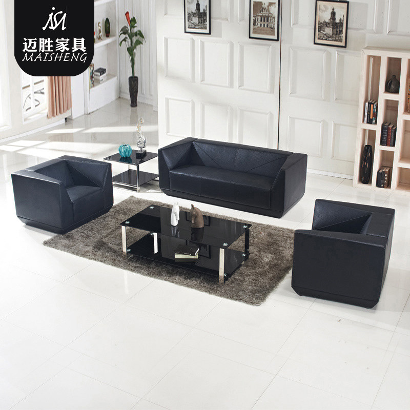 Shanghai business office sofa coffee table combination simple modern reception guest trio Diamond office sofa