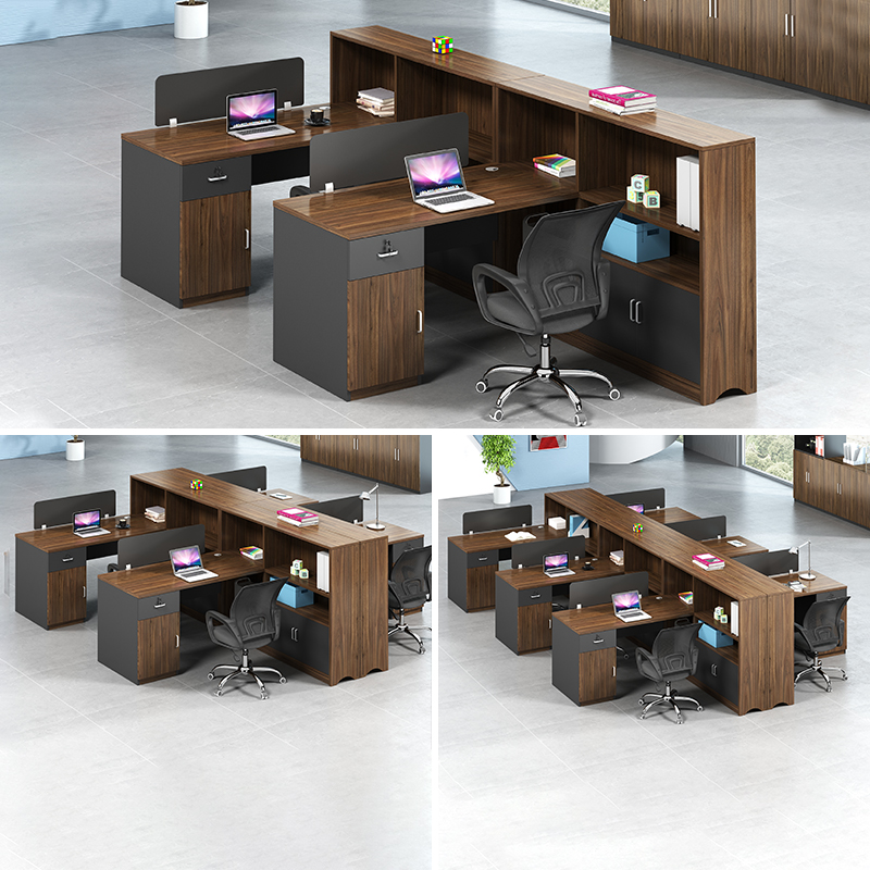 Office desk and chair combination screen card holder office furniture creative desk staff 24 staff financial desk