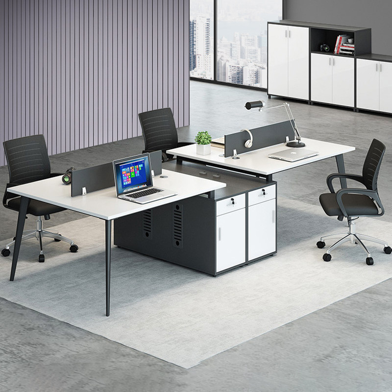 Staff desk and chair combination modern office furniture screen 4 people 6 people computer desktop table single home training table