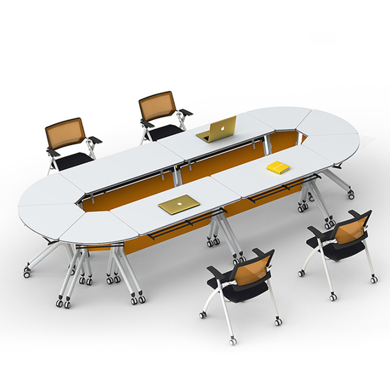 Conference Table Folding Table Mobile Long Table Splicing Table Simple Modern Staff Desk Training Negotiate Combined Table And Chairs