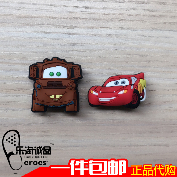 New Crocs Shoe Charms Genuine Cartoon Jibbitz Mcqueen Car Shoe Accessories Shoe Clips