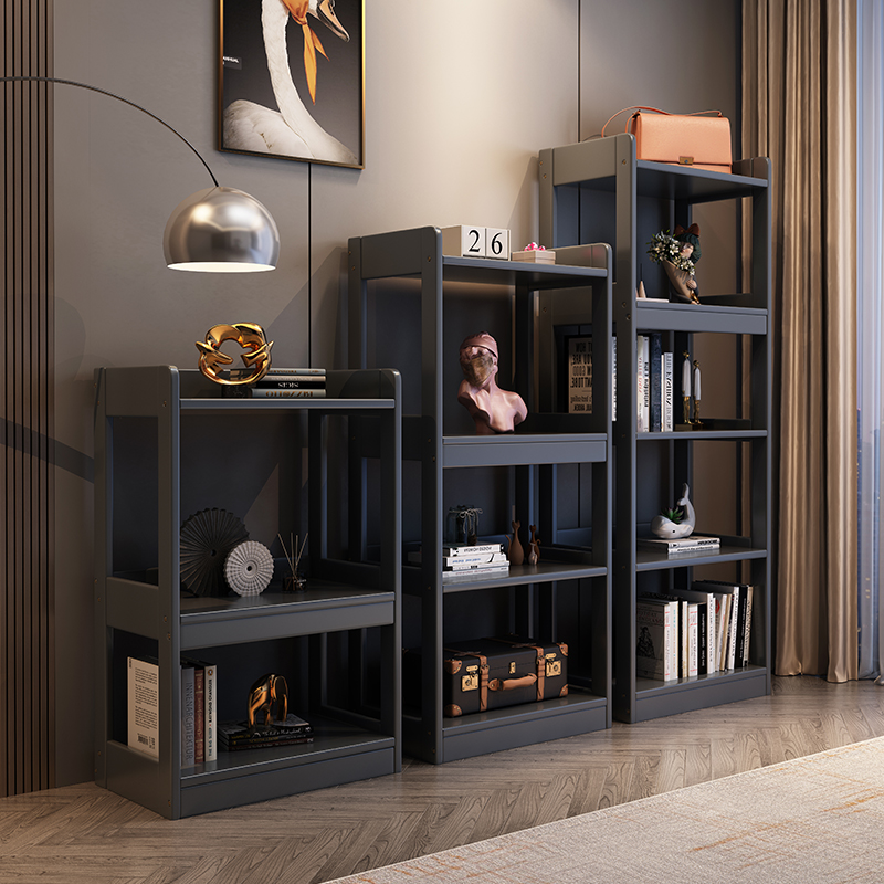 Solid wood bookshelf landing living room students to collect storage shelves household simple wall multi-layer children's bookcase