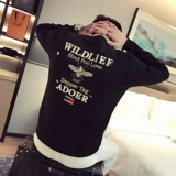 Демисезонный свитер, трикотажное приятное телу термобелье, увеличенная толщина, с вышивкой