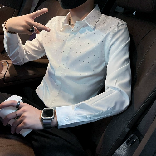 Лонгслив, дизайнерская рубашка для работы, осенний, тренд сезона