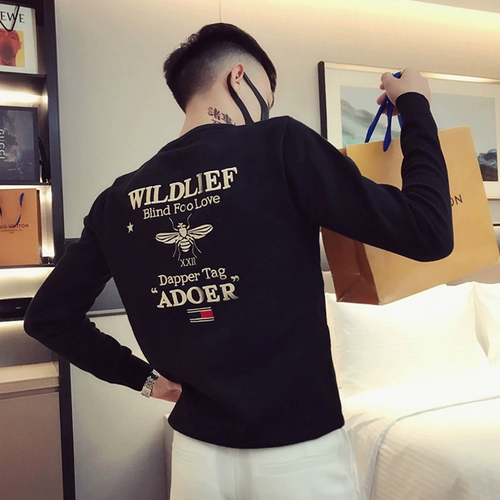 Демисезонный свитер, трикотажное приятное телу термобелье, увеличенная толщина, с вышивкой