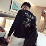 Демисезонный свитер, трикотажное приятное телу термобелье, увеличенная толщина, с вышивкой